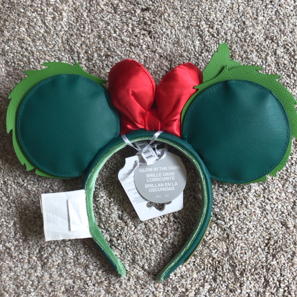 DISNEY LOUNGE FLY HOLIDAY MINNIE EARS - NWT - Picture 2 of 6